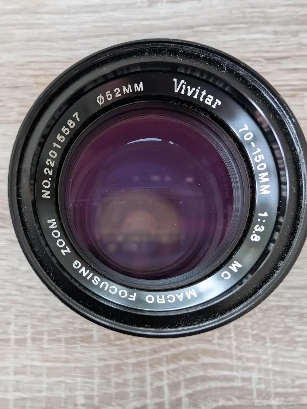 Vivitar 70-150mm 1:3.8 MC Macro Focusing Zoom Camera Lens